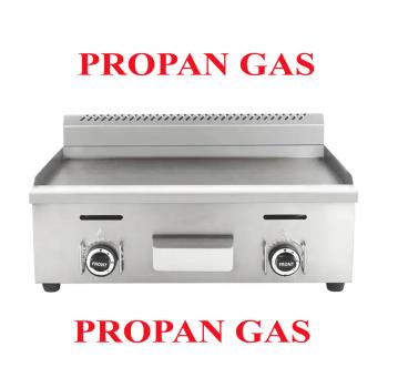 Propangas / LPG Griddleplatte 740 mm x 505 mm x 360 mm Lieferung inclusive Propangasschlauch & Druckminderer zum Anschluss an eine Gasflasche, GASTRO Qualität